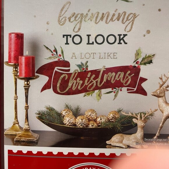 Two Holiday Time Wall Art Decals Tis the Season to Be Jolly and Its Beginning to - Picture 2 of 13